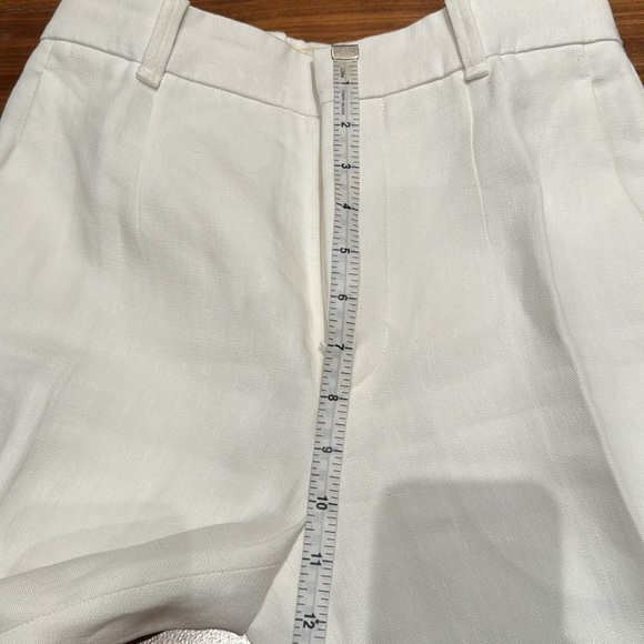 Chloe Linen Linen tapered Trouser Pants White Size FR34 - Picture 10 of 15